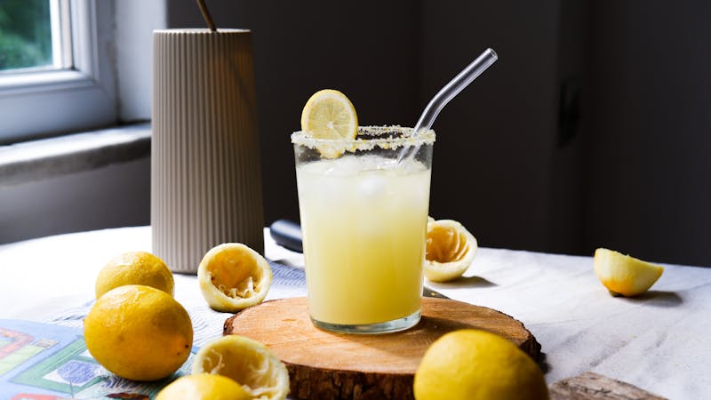 Fresh lemonade Italian limonata cold drink